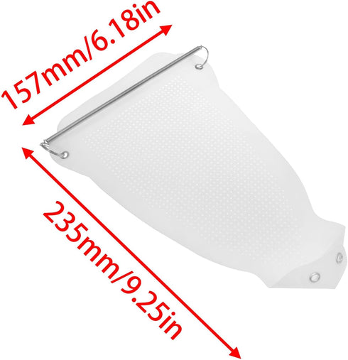 230x155x0.5mm Ironing Shoe Cover Iron Sole Electric Iron Auxiliary Tool Ironing Protector Ironing Cleaner Soleplate for Iron Safe Slip on Most Sta...